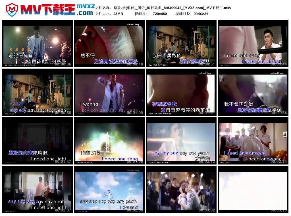 魏晨-光(消伴)_国语_流行歌曲_MA409042